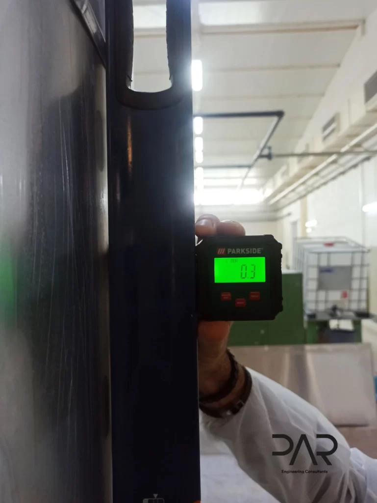 Peritagem a unidade industrial